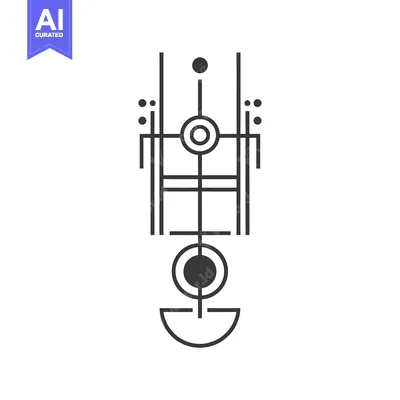Aset premium populer: Abstract Geometric Design with Circles and Lines