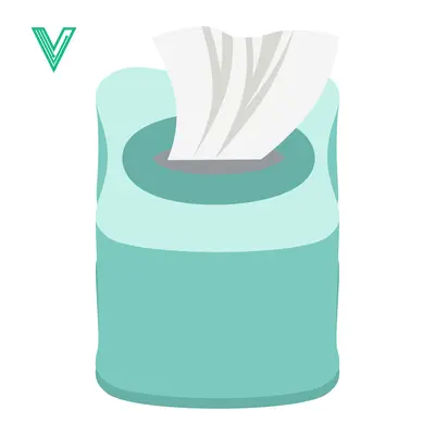 Aset premium populer: Simple Illustration of a Tissue Box Dispenser