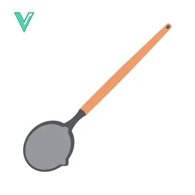 Aset premium populer: Illustration of a Simple Metal Skimmer with Wooden Handle