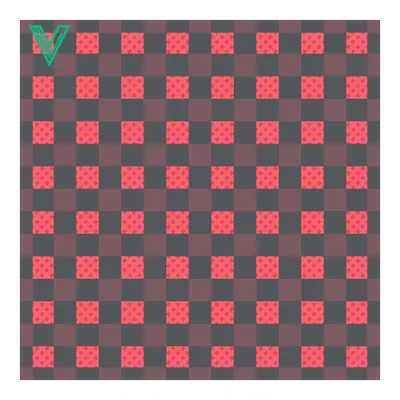 Abstract Geometric Pattern with Red and Gray Squares