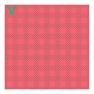 Abstract Geometric Pattern with Red and Dark Dots
