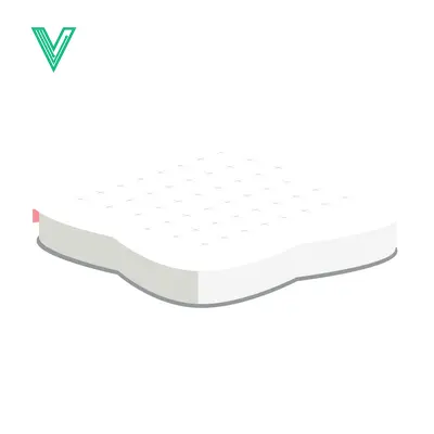 Clean White Mattress Isolated on White Background