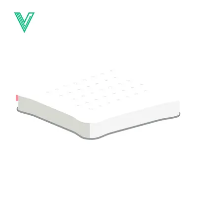 White Mattress Isolated on White Background