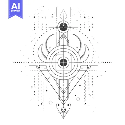 Popular premium asset: Abstract Geometric Design with Circles, Lines, and Dots