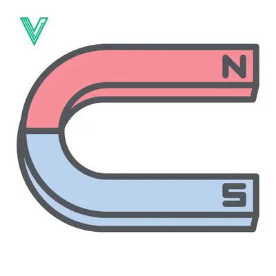 Horseshoe Magnet with North and South Poles Labeled