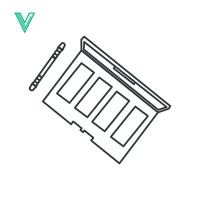 Minimalist Line Art Illustration of an Eyeshadow Palette and Applicator