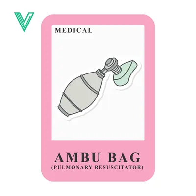 Illustration of an Ambu Bag for Medical Resuscitation