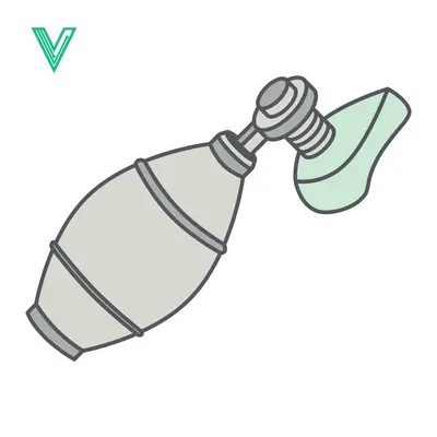 Medical Resuscitator Bag With Mask Icon