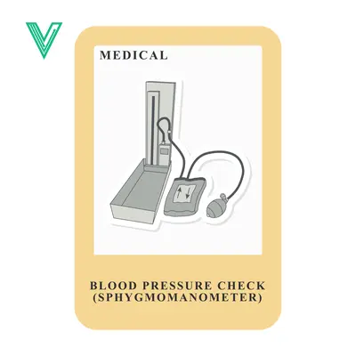 Medical Blood Pressure Check Sphygmomanometer Illustration