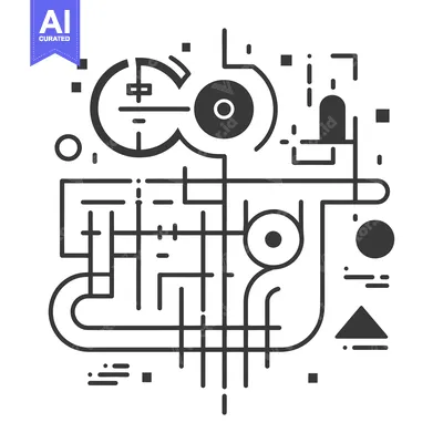 Popular premium asset: Abstract Geometric Design with Circles, Lines, and Squares