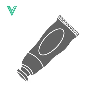 Simple Icon of a Tube of Toothpaste or Cream