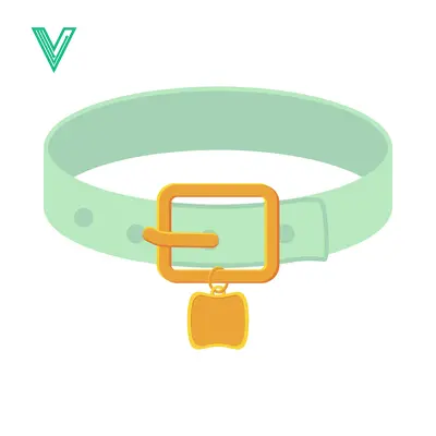 Simple Mint Green Pet Collar with Golden Buckle and Tag