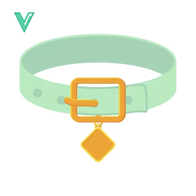 Simple Mint Green Dog Collar with Golden Buckle and Charm