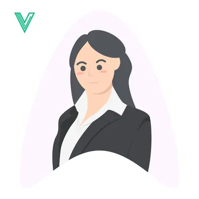 Professional Woman in Business Attire Illustration