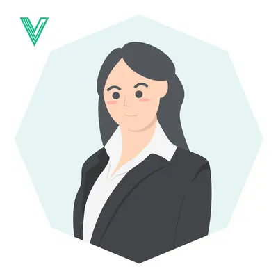 Professional Woman in Business Attire Illustration