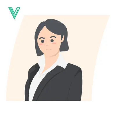 Professional Woman in Business Attire Minimalist Illustration