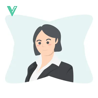 Professional Businesswoman Portrait Illustration