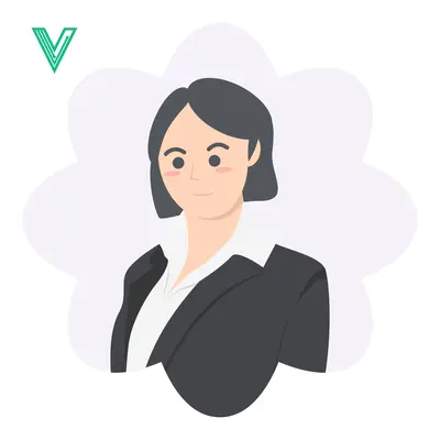 Professional Businesswoman Portrait Illustration