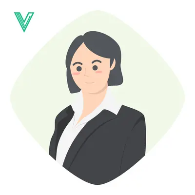 Professional Woman in Business Attire Illustration