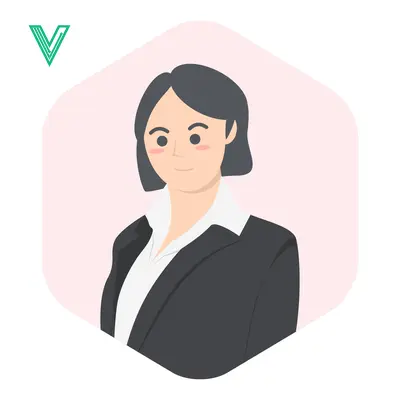 Professional Woman in Business Suit Confident Expression Modern Illustration