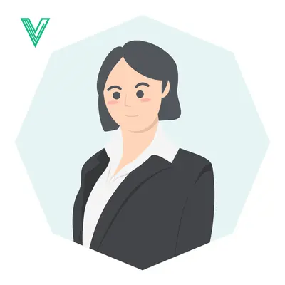 Professional Businesswoman in a Suit Minimalist Illustration