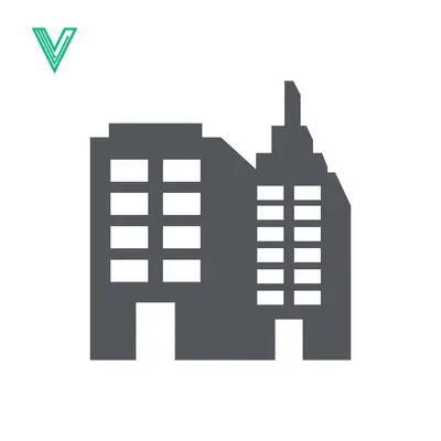 Modern Office Buildings Icon Vector Illustration