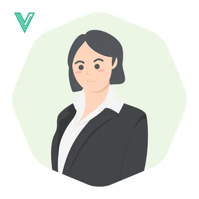 Professional Businesswoman in a Black Suit with a White Blouse