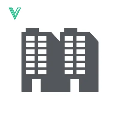 Modern Office Building Icon Vector Illustration