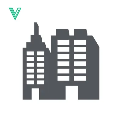 Modern Cityscape Buildings Icon