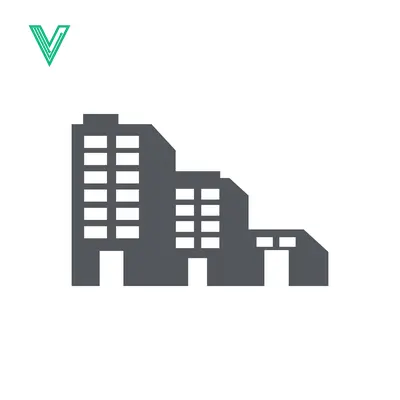 Modern Office Building Icon Vector Illustration