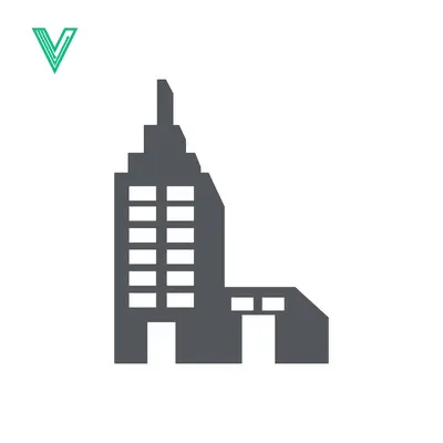 Modern Skyscraper Building Icon Vector Illustration