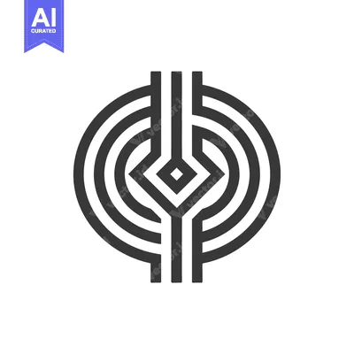 Popular premium asset: Abstract Geometric Design with Concentric Circles and a Diamond in the