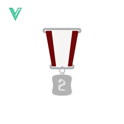 Silver Medal for Second Place Winner