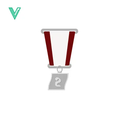 Silver Medal for Second Place Award