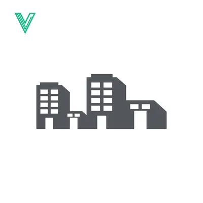 Modern Office Building Icon Vector Illustration