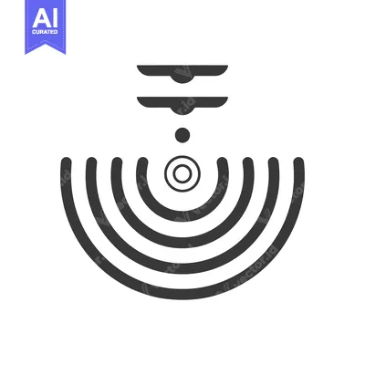 Aset desain premium: Abstract geometric design with concentric circles and lines