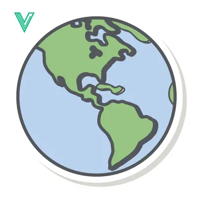 Stylized illustration of planet Earth showing North and South America