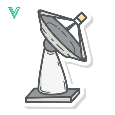 Doodle style satellite dish for communication and technology