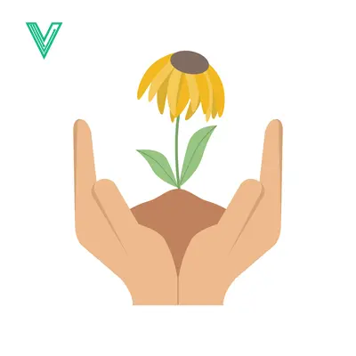 Hands Gently Caring for a Blooming Yellow Flower in Soil