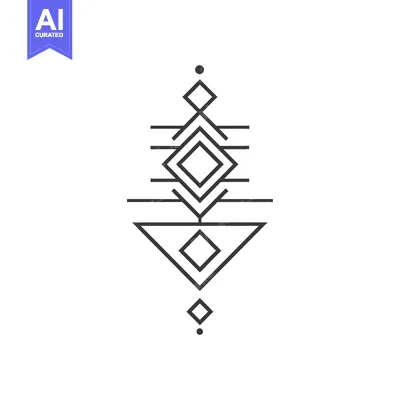 Popular premium asset: Abstract Geometric Design with Diamonds and Triangles