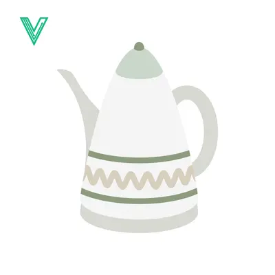 Decorative White Teapot with Geometric Pattern