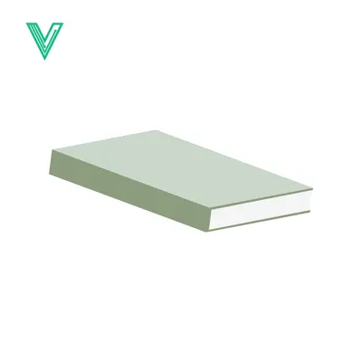 Minimalist Light Green Hardcover Book Lying Flat