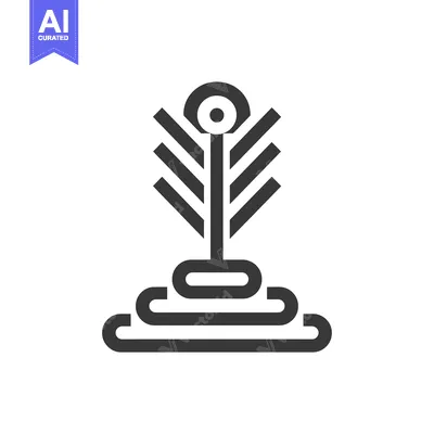 Aset desain premium: Abstract Geometric Design with Eye Symbol and Concentric Circles