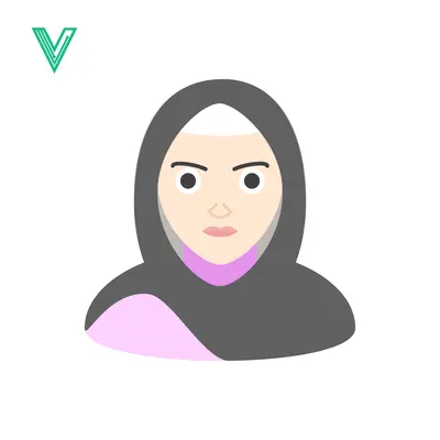 Unduh Illustration of a Muslim woman wearing a hijab Vector Graphic