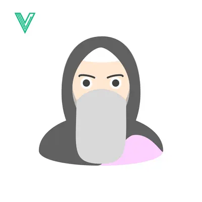 Unduh Person Wearing a Hijab and Face Mask Vector Graphic