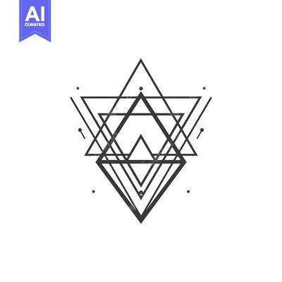 Abstract Geometric Design with Intersecting Triangles