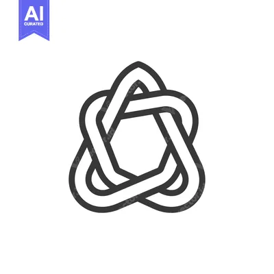 Popular premium asset: Abstract geometric knot design with a star-shaped center