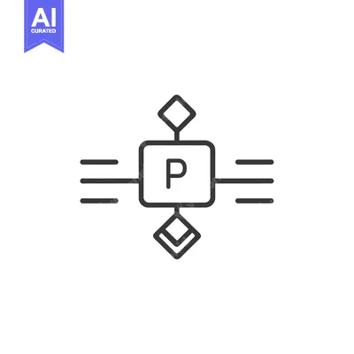 Popular premium asset: Abstract Geometric Line Art Design with Letter P