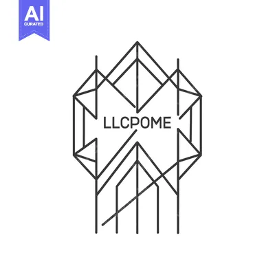 Abstract Geometric Logo with "LLCPOME" Text