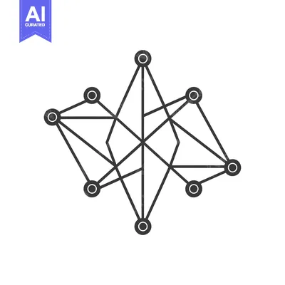 Aset premium populer: Abstract Geometric Network with Circular Nodes